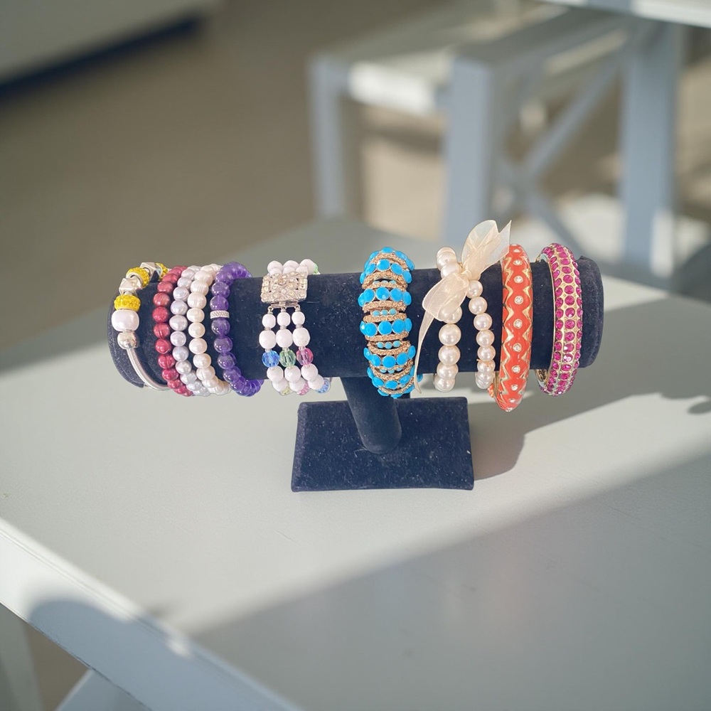 Colorful Beaded Bracelet lot of 20 for $20. All wearable. Most are stretchy.